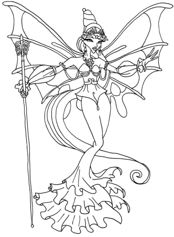 Winx Club Ligea Coloring Page